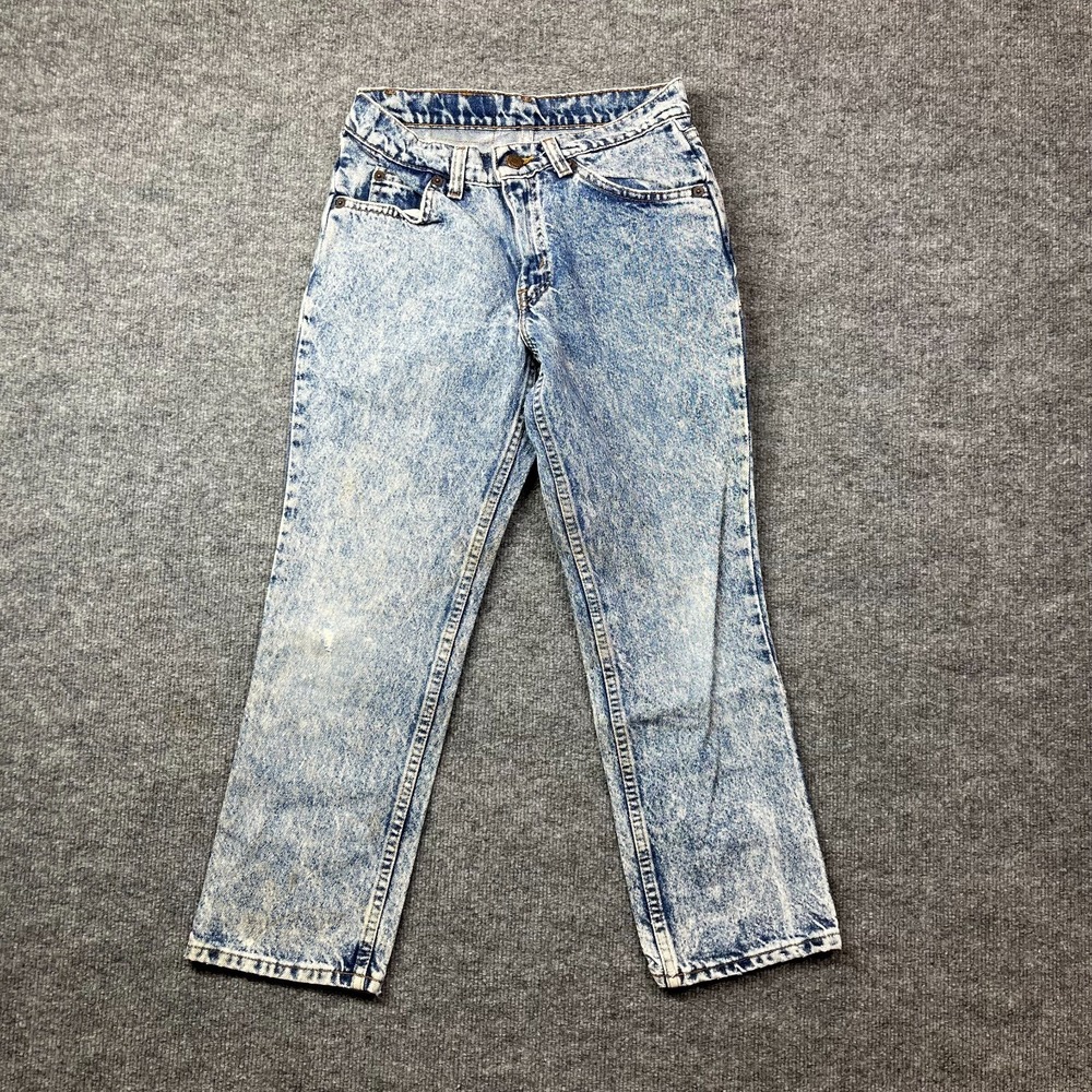 Vintage Levis Husky Jeans Men's Blue Denim Pockets Classic USA Made - 29X25